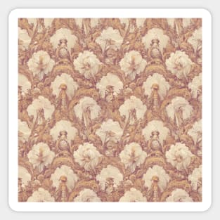 Rococo floral pattern, model 7 Sticker